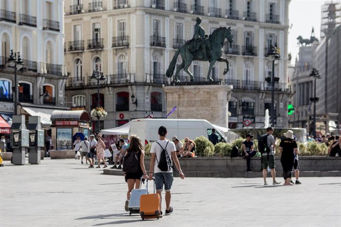 Fotos de recurso de turistas en Madrid