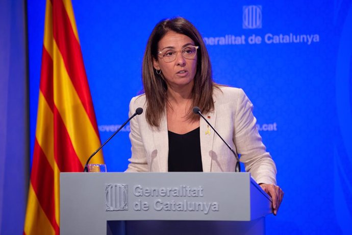 La portaveu del Govern de la Generelitat, Meritxell Budó, en roda de premsa després del Consell Executiu, a Barcelona (Espanya), a 17 de setembre de 2019.