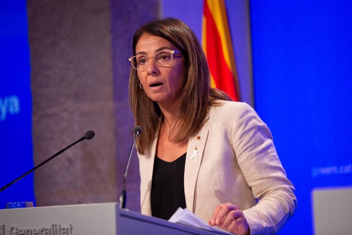 La portavoz del Govern de la Generelitat, Meritxell Budó, en rueda de prensa tras el Consell Executiu, en Barcelona (España), a 17 de septiembre de 2019.