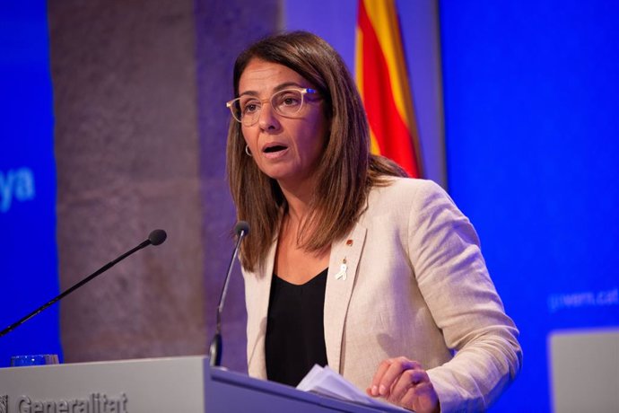 La portaveu del Govern de la Generelitat, Meritxell Budó, en roda de premsa després del Consell Executiu, Barcelona (Espanya), 17 de setembre del 2019.
