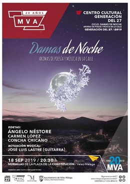 Cartel ciclo 'Damas de Noche' de la Diputación de Málaga