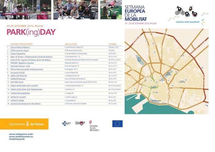 Cartell del Parking Day a Palma.