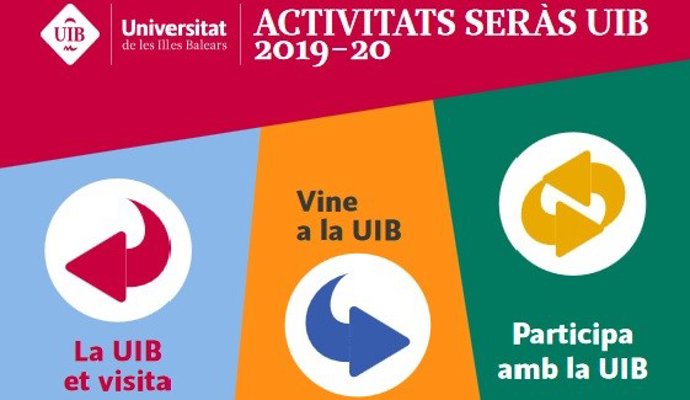 Cartel promocional de las actividades Serás UIB.