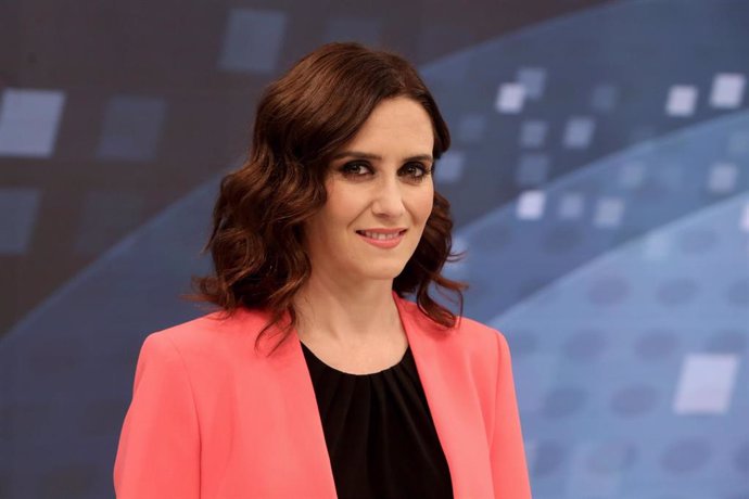 Isabel Díaz Ayuso (PP) en el debate de Telemadrid
