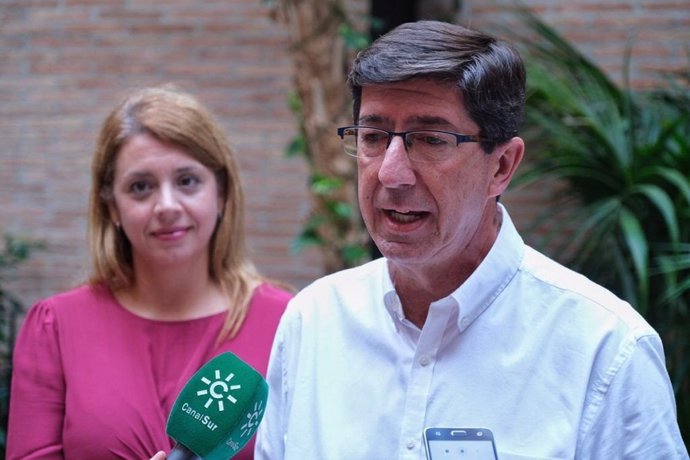 El portavoz de Cs en Andalucía y vicepresidente de la Junta, Juan Marín