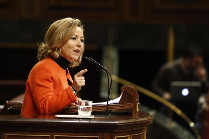 La diputada de Coalición Canaria (CC) por Santa Cruz de Tenerife en el Congreso de los Diputados, Ana Oramas, en el Pleno del Congreso