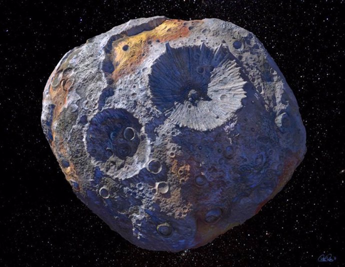 Los asteroides metálicos pueden albergar erupciones de hierro fundido