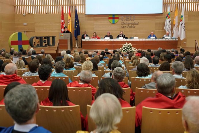 Acto de apertura del curso en la Universidad CEU San Pablo de Madrid.