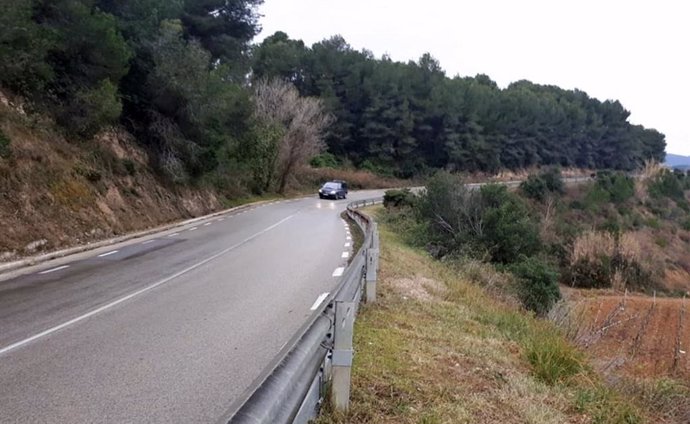 Carretera BV-2249, en la que hará obras la Diputación de Barcelona