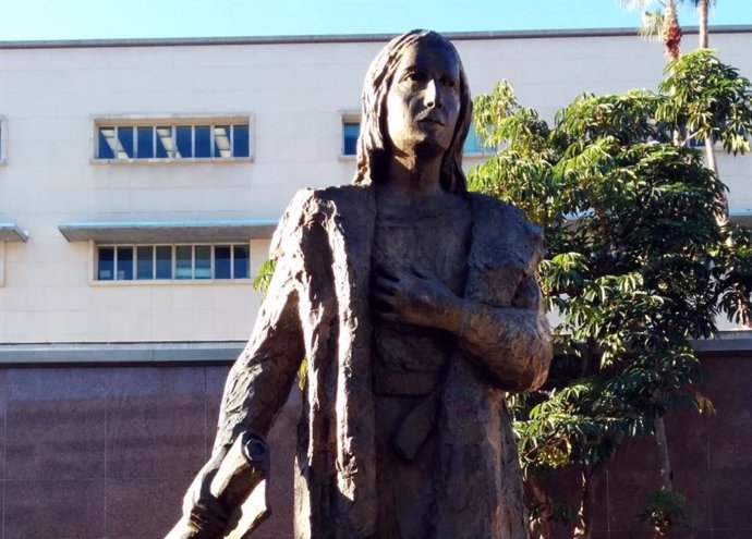 Estatua de Cristóbal Colón en el Grand Park de Los Ángeles