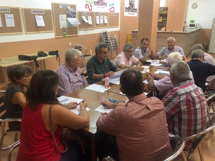 Reunión en Córdoba de la junta directiva de la Coordinadora Andaluza por la Memoria Histórica y Democrática.