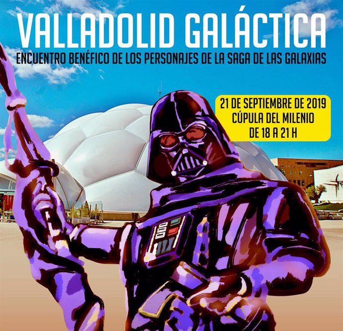 Cartel del encuentro Valladolid Galáctica.