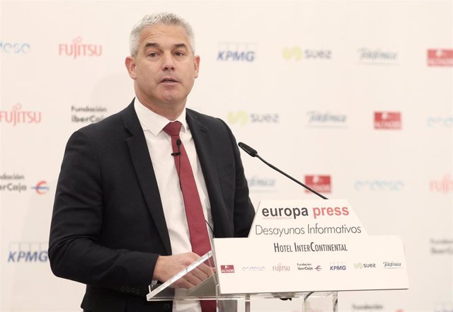 El ministro británico para el Brexit, Stephen Barclay, interviene durante los Desayunos Informativos de Europa Press en Madrid el jueves 19 de septiembre de 2019