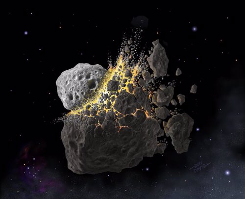 Colisión de asteroides