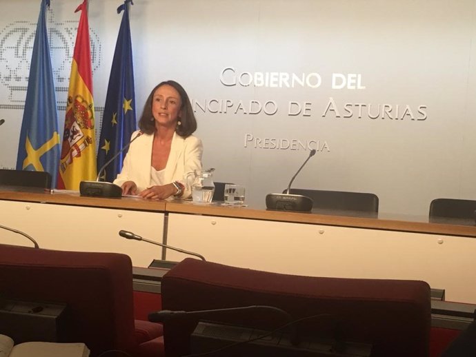La Portavoz del Gobierno del Principado, Melania Álvarez