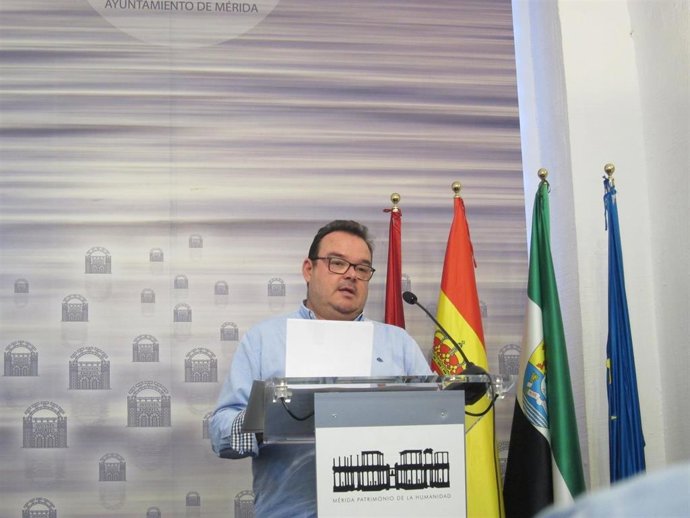 El delegado de Seguridad Ciudadana, Marco Antonio Guijarro en rueda de prensa.