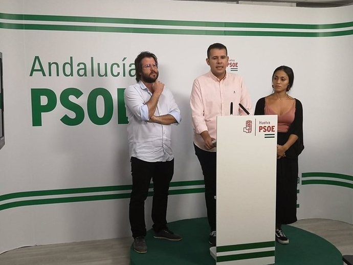 Rueda de prensa de Juventudes Socialistas de Andalucía en Huelva.