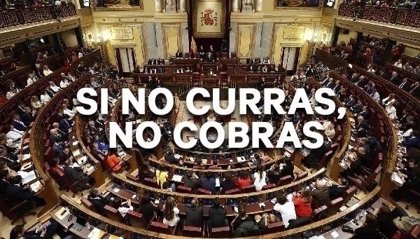 Lanzan una campaña para que diputados y senadores renuncien a su indemnización: "Si no curras, no cobras"