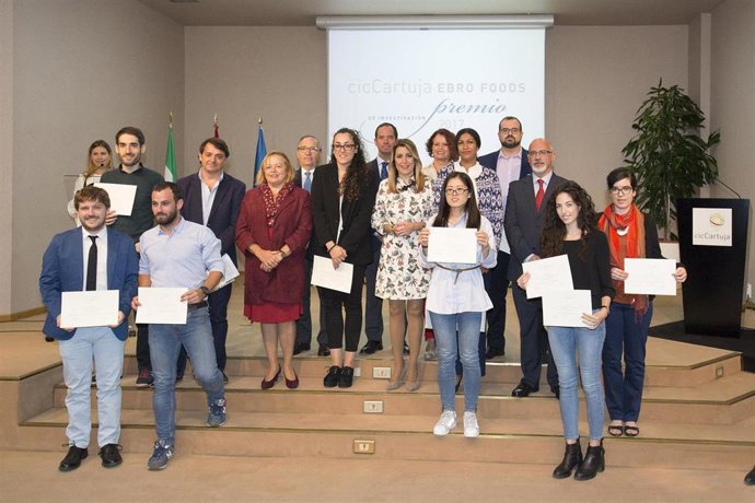 Imagen de archivo de la entrega de la pasada edición de los premios cicCartuja-Ebro Foods. 