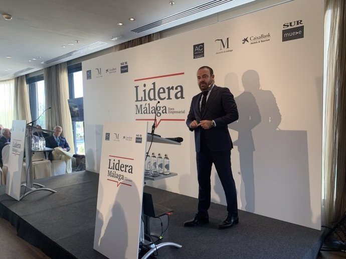 Gabriel Escarrer, presidente de Exceltur y vicepresidente de Meliá Hotels, en un foro en Málaga.