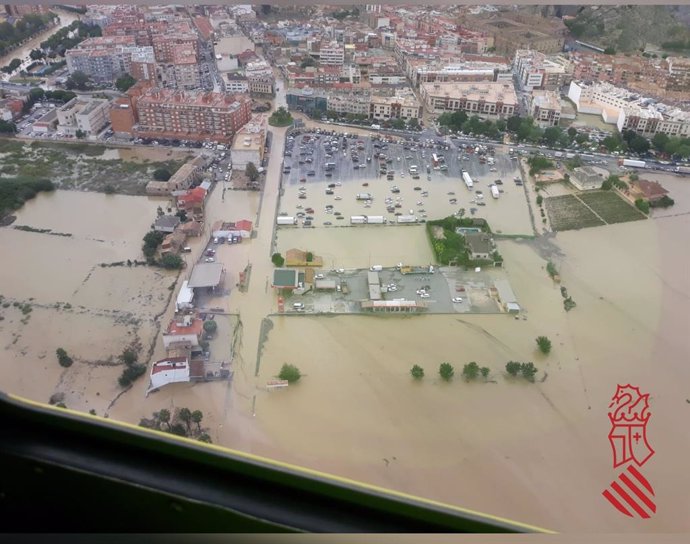 Inundacions a Oriola durant el temporal de setembre de 2019