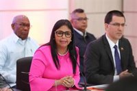 La vicepresidenta de Venezuela defiende que a EEUU solo le queda el diálogo: "No hay otro camino"