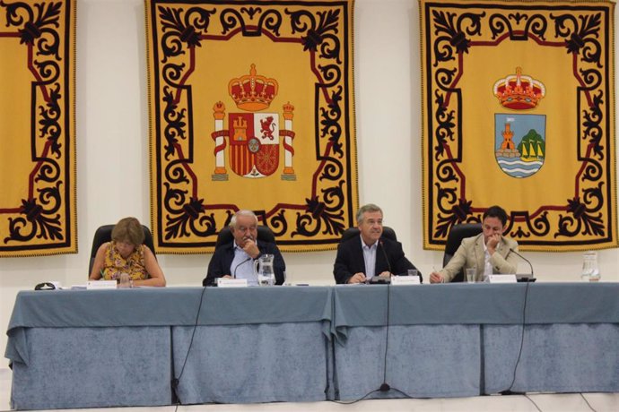 El alcalde de Estepona, José María García Urbano, preside el pleno del municipio