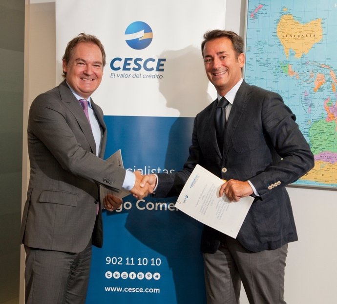 Cesce y la asociación de fabricantes de maquinaria de construccion, obra pública y minería firman un acuerdo de colaboración.