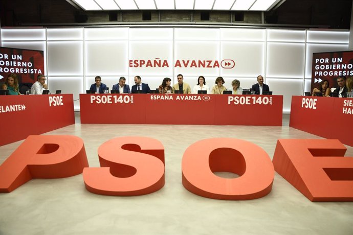 Reunió de la Comissió Executiva Federal del PSOE a la seva seu a Ferraz, a Madrid, 19 de setembre del 2019.