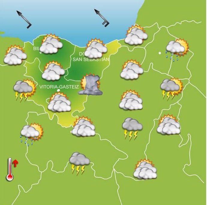 Previsiones meteorológicas para el 20 de septiembre en el País Vasco.
