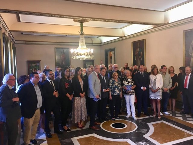 Recepción del Ayuntamiento de Oviedo a una delegación de Bochum