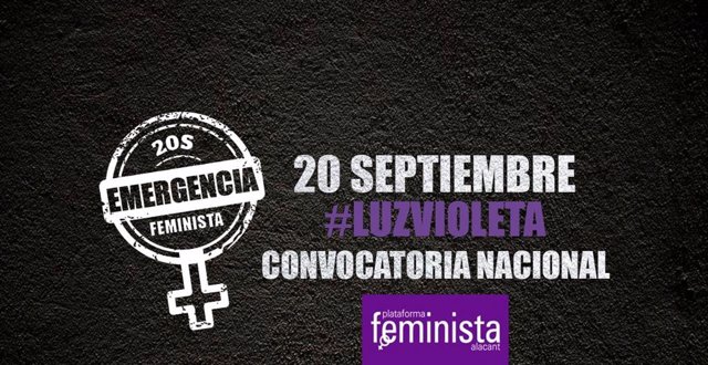 Convocatoria para el 20 de septiembre 'Emergencia feminista'
