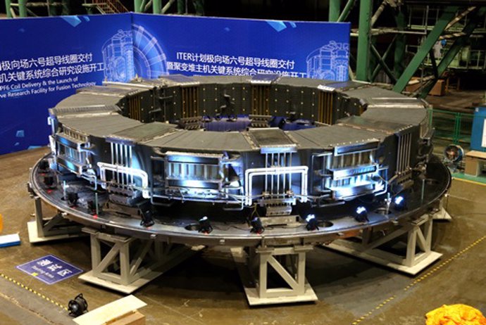 China culmina un gran componente clave del reactor de fusión ITER