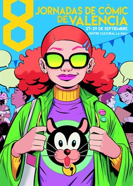 Cartel de las VIII Jornadas de Cómic de Valencia
