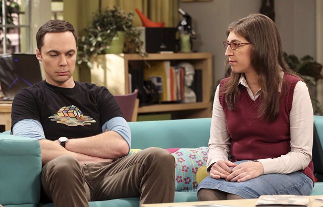 Sheldon y Amy en The Big Bang Theory