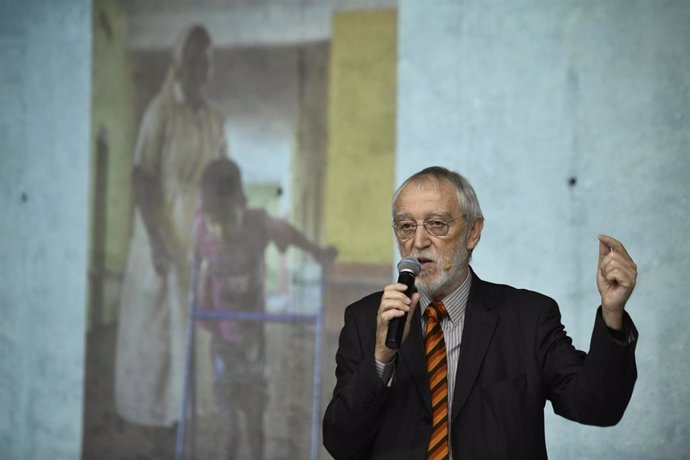 El director general de la Fundación Vicente Ferrer, Jordi Folgado Ferrer, interviene en la celebración del 50 aniversario de la fundación que dirige, en Madrid (España), a 20 de septiembre de 2019.