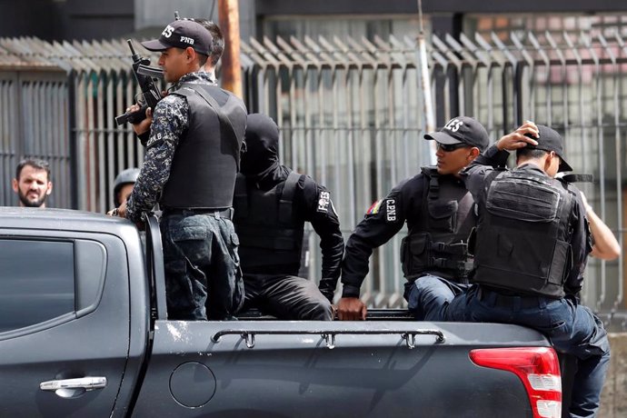 Miembros de las Fuerzas de Acciones Especiales (FAES) de la Policía de Venezuela