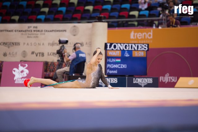 La gimnasta española Polina Berezina.