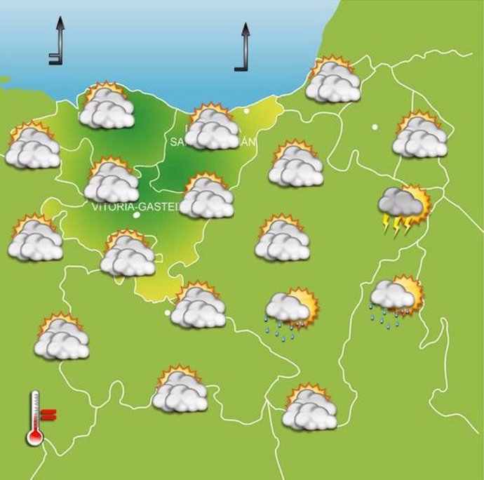 Previsiones meteorológicas para el 21 de septiembre en Euskadi