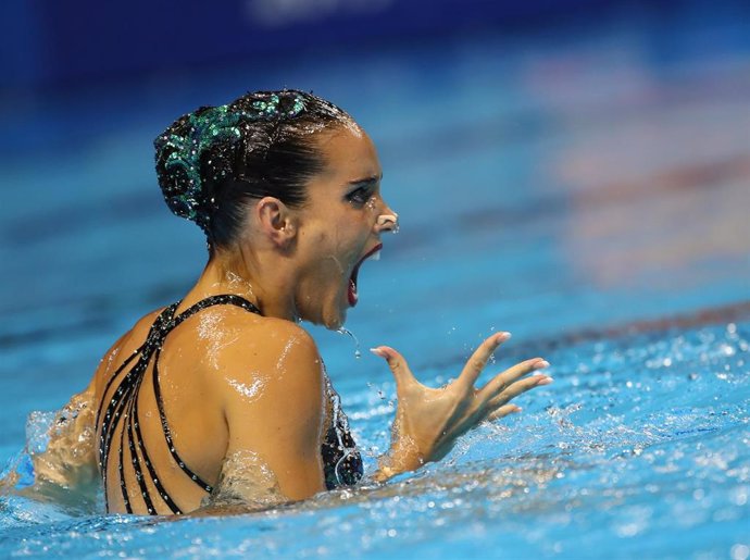 La nadadora española Ona Carbonell durante los Mundiales de Gwangju de 2019
