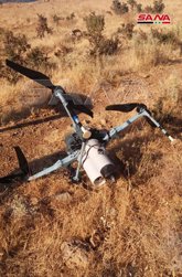 Dron derribado en Siria