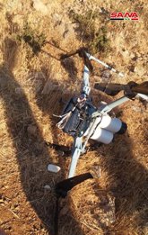 Dron derribado en Siria
