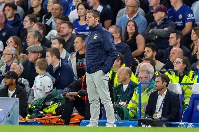 Albert Celades durante el patrtido ante el Chelsea