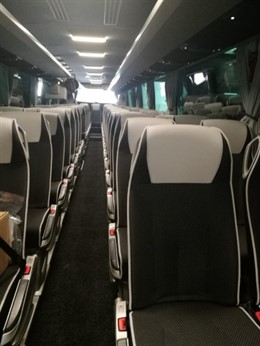 Interior de un autobús