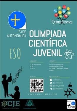 Cartel anunciador de la I Olimpiada Científica Juvenil