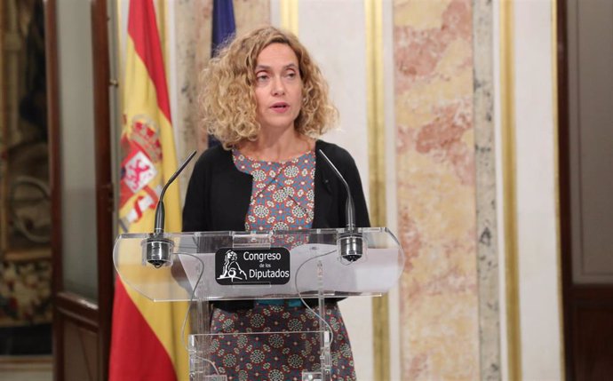 La presidenta del Congreso, Meritxell Batet, ofrece declaraciones posteriores a su reunión con el Rey para proponer candidato a la Presidencia del Gobierno, en el complejo de La Moncloa, Madrid (España) a 17 de septiembre de 2019.