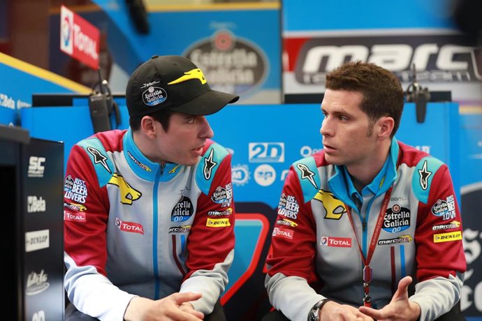 Alex Márquez conversa con Joan Olivé