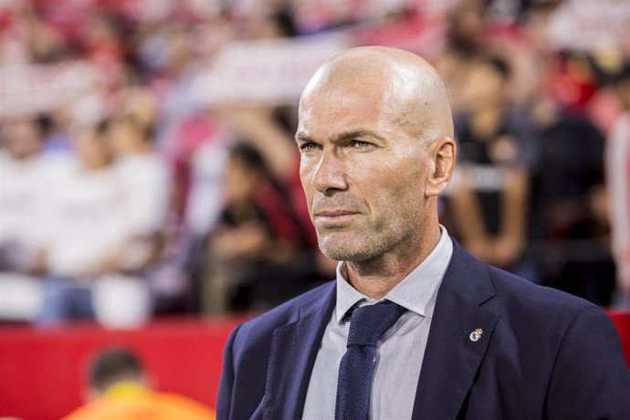 El entrenador del Real Madrid, Zinédine Zidane.