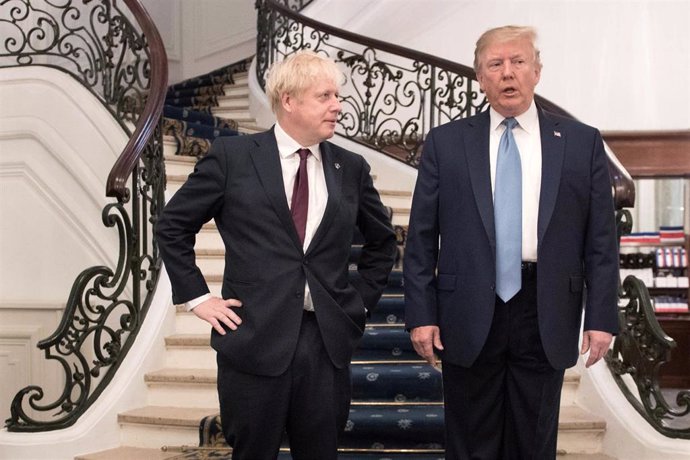 Donald Trump y Boris Johnson durante la cumbre del G7 en Biarritz
