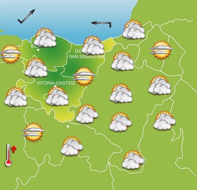 Previsiones meteorológicas para el 23 de septiembre en Euskadi